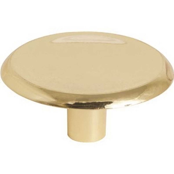 Anvil Mark 1-1/2 in. Polish Brass Cabinet Knob, 5PK 2492402